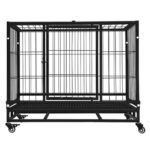Floofi Dog Cage 46" (with wheels)