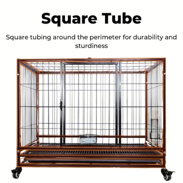 Floofi Dog Cage 46" (with wheels) - Image 2