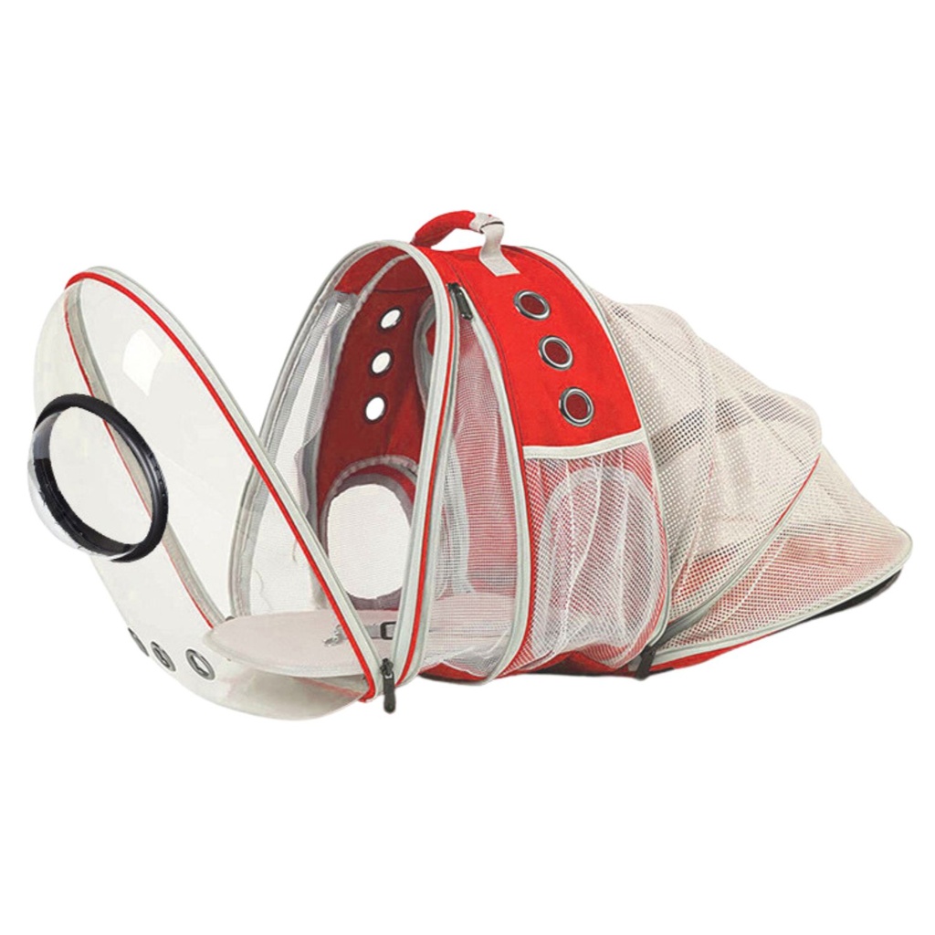 image_1024 Floofi Expandable Space Capsule Backpack - Model 2 (Red) - Image 1