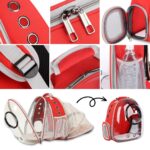 Floofi Expandable Space Capsule Backpack - Model 2 (Red) - Image 3