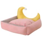Floofi Pet Bed Moon Design (M Pink)
