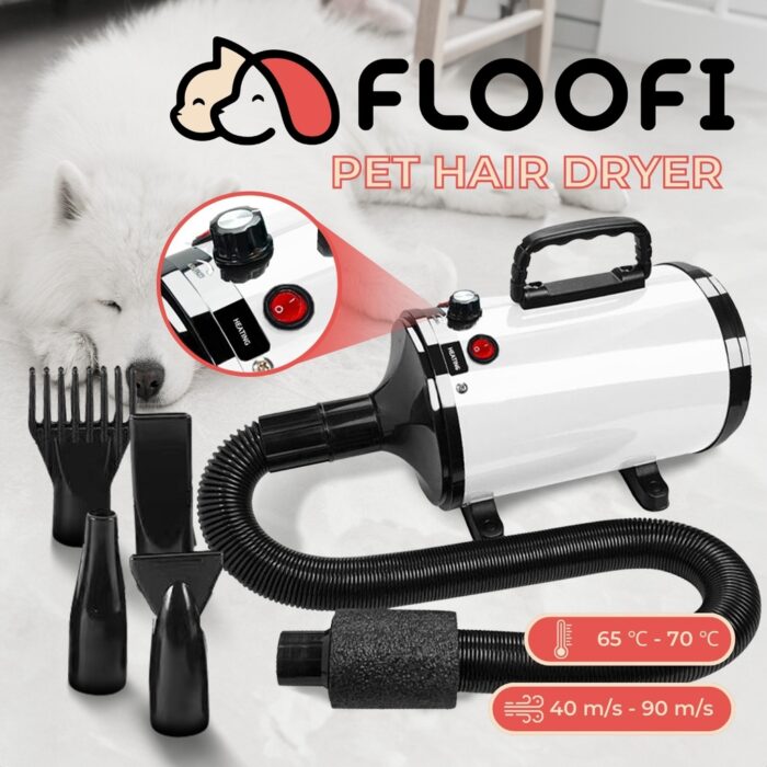 Floofi Pet Hair Dryer Advance Button Version White - Image 2