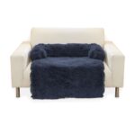 Floofi Pet Sofa Cover Soft with Bolster L Size (Dark Blue)