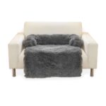 Floofi Pet Sofa Cover Soft with Bolster L Size (Grey)