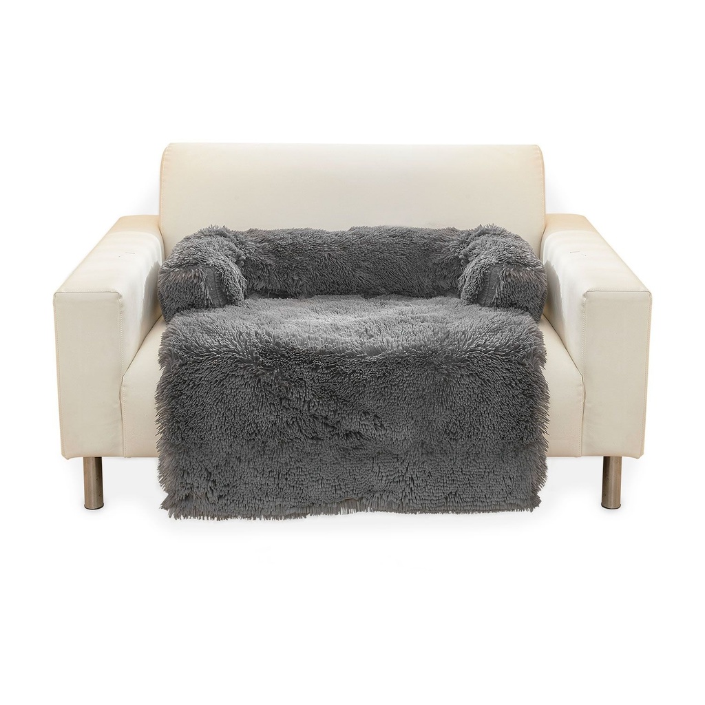 image_1024 Floofi Pet Sofa Cover Soft with Bolster L Size (Grey) - Image 1