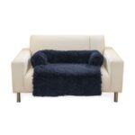 Floofi Pet Sofa Cover Soft with Bolster M Size (Dark Blue)