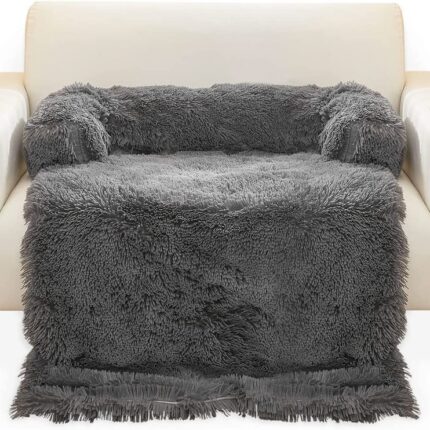 Floofi Pet Sofa Cover Soft with Bolster XL Size (Grey)