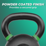 VERPEAK Cast Iron Kettlebell 16kg Yellow - Image 3