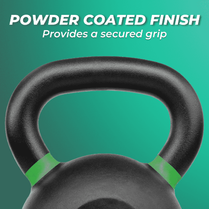 VERPEAK Cast Iron Kettlebell 16kg Yellow - Image 3