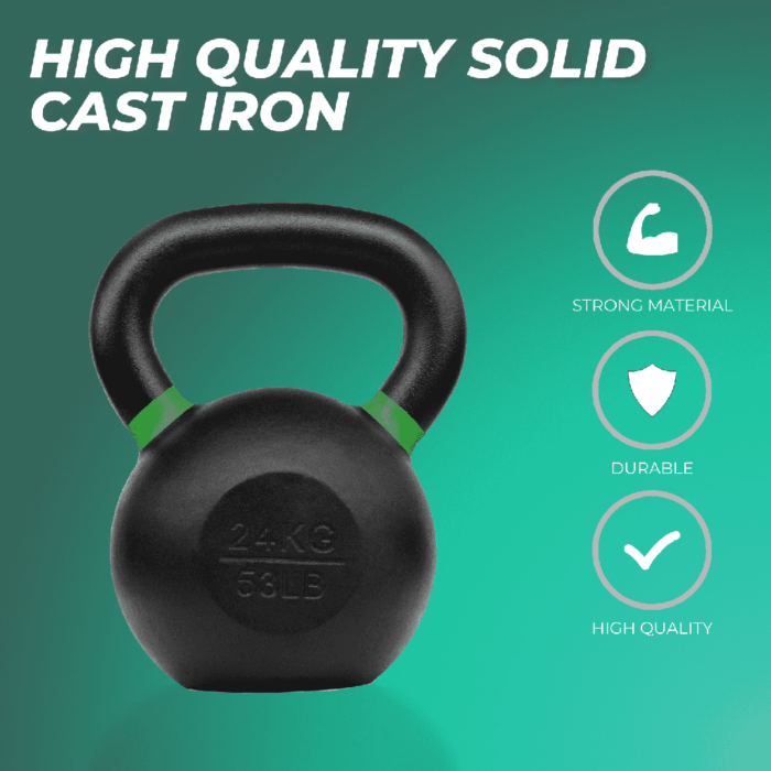 VERPEAK Cast Iron Kettlebell 20kg Lavender - Image 2