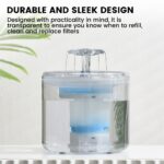 Floofi 2.6L Automatic Water Fountain Drinking Dispenser And Filter - Image 3