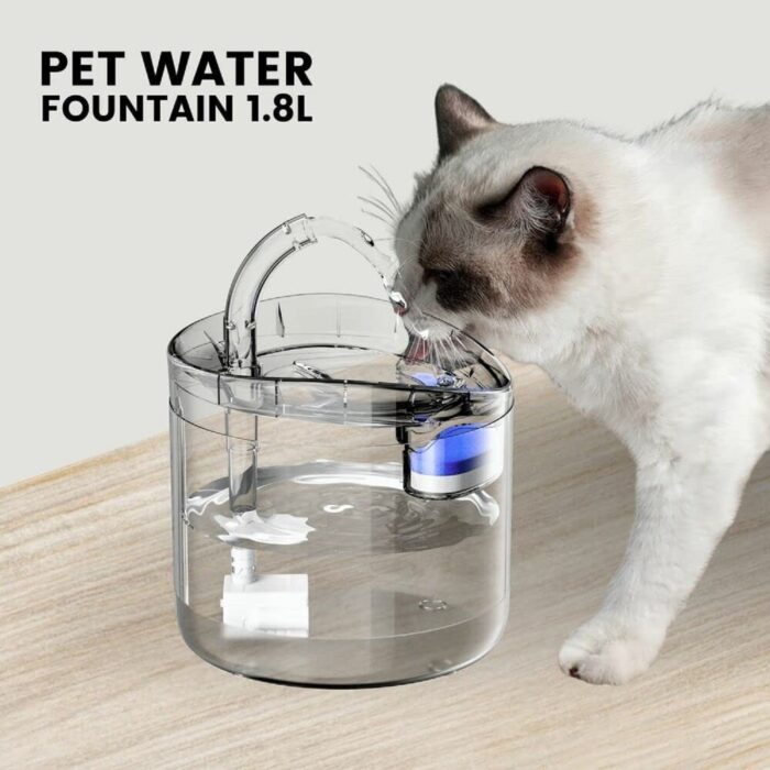 Floofi Automatic Smart Water Fountain Dispenser with Sensor And Filter For Pet Cat Dog 1.8L - Image 2