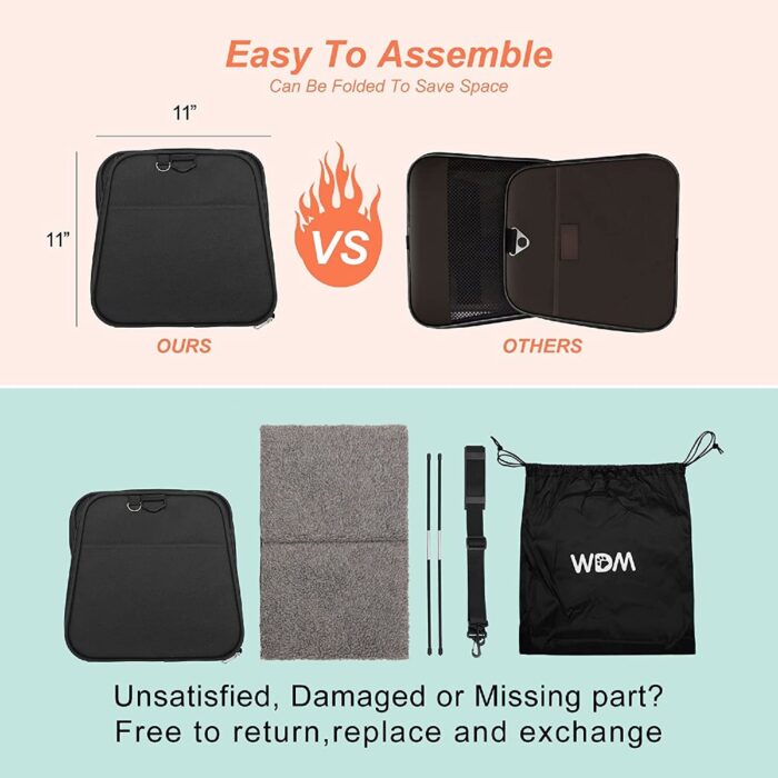 Floofi Portable Pet Carrier-L Size (Black) - Image 3