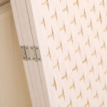 EKKIO 4-Panel Pine Wood Room Divider, Lightweight and Portable, White - Image 2