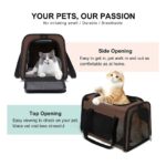 Floofi Portable Pet Carrier-L Size (Brown) - Image 3