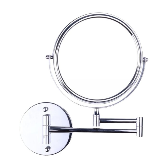 GOMINIMO 7 Inch Double-Sided LED Makeup Mirror with 10x Magnifying (Silver) - Image 2