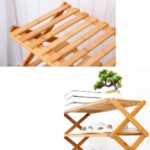 EKKIO 6 Tier Foldable Bamboo Shoe Rack - Image 2