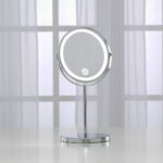 GOMINIMO 7 Inch LED Makeup Mirror with 10x Magnifying (Silver) - Image 3