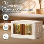 GOMINIMO 72L Foldable Storage Organizers (lvory+Brown) - Image 2