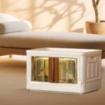 GOMINIMO 72L Foldable Storage Organizers (lvory+Brown) - Image 3