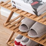 EKKIO 6 Tier Foldable Bamboo Shoe Rack - Image 3