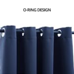 GOMINIMO Blackout Window Curtains for Thermal Insulated Room (Set of 2, W132cm x D243cm, Dark Blue) - Image 3