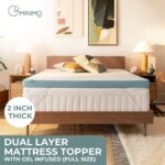 GOMINIMO Dual Layer Mattress Topper 2 inch with Gel Infused (Full) - Image 2