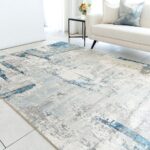 GOMINIMO Floor Mat Abstract Blue Grey 160*230cm - Image 3