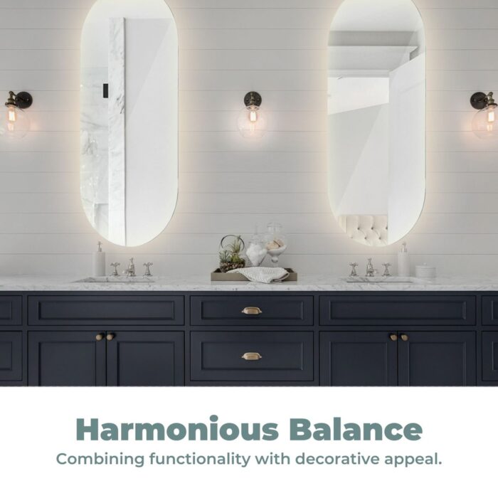 GOMINIMO LED Mirror 1000mm Oval - Image 3
