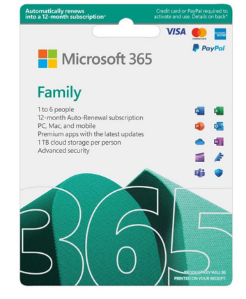 Microsoft 365 Family 6 Users 1 Year