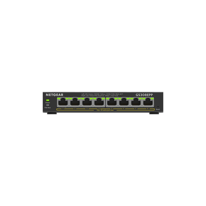 Netgear 8 Port SOHO Plus PoE Gigabit Ethernet Switch 123W - Image 2