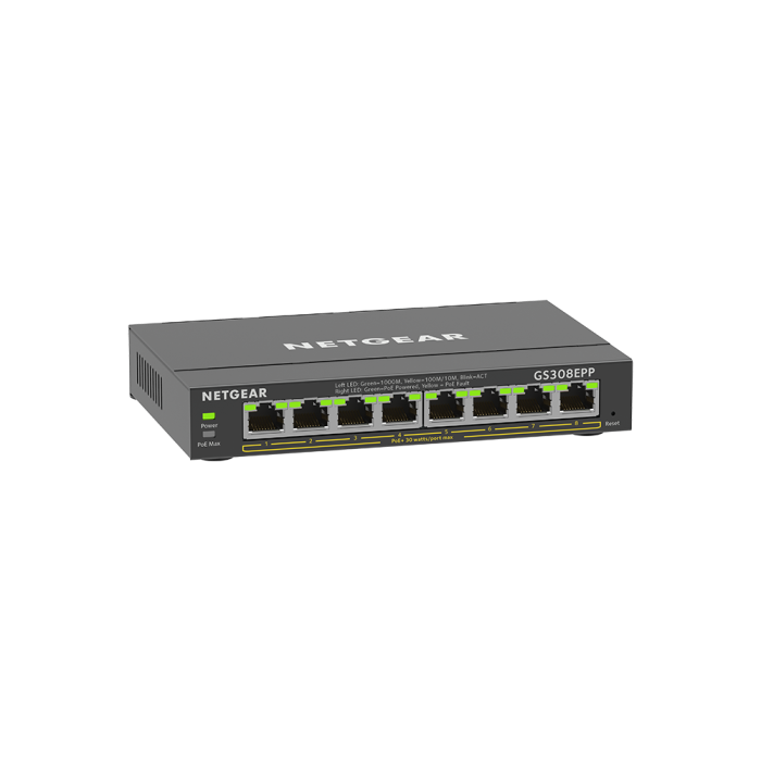 Netgear 8 Port SOHO Plus PoE Gigabit Ethernet Switch 123W - Image 4