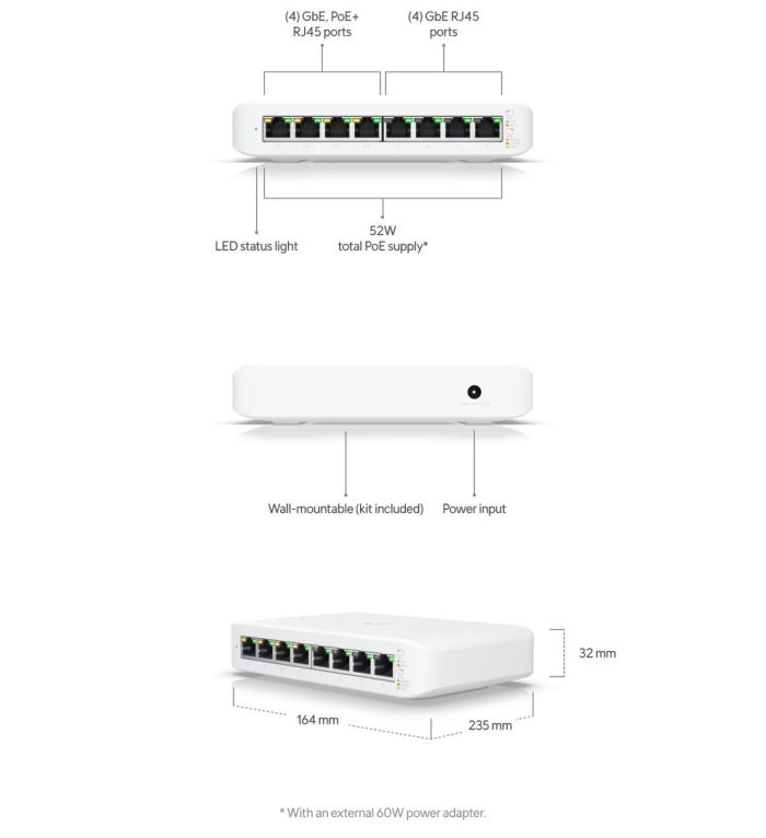 Ubiquiti UniFi 8 Port Managed Switch - Image 2