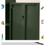 ArtissIn Buffet Sideboard Metal Cabinet - SWEETHEART Green - Image 4