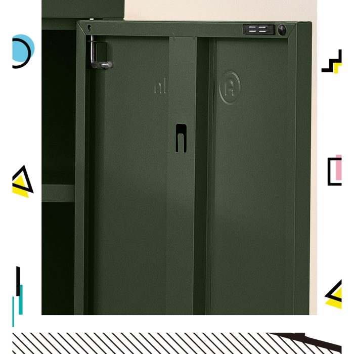 ArtissIn Buffet Sideboard Metal Cabinet - SWEETHEART Green - Image 4
