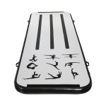 Everfit 3M Air Track Gymnastics Tumbling Mat Exercise Cheerleading Unique Black - Image 3