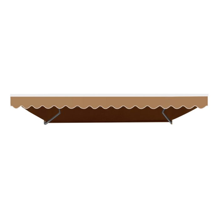 Instahut Retractable Folding Arm Awning Manual Sunshade 2.5Mx2M Beige - Image 3