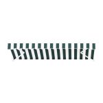 Instahut Retractable Folding Arm Awning Manual Sunshade 3Mx2.5M Green White - Image 4