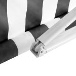 Instahut Retractable Folding Arm Awning Manual Sunshade 3Mx2.5M Grey White - Image 4
