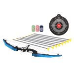 Keezi Kids Bow and Arrow Target Set Outdoor Sport Archery Toys Bottle LED Light - Image 3