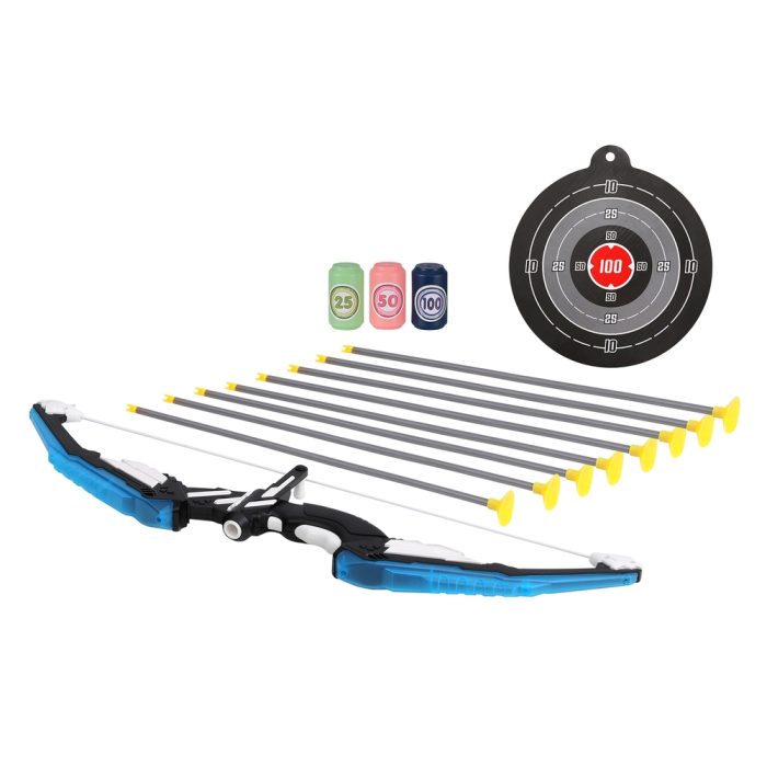 Keezi Kids Bow and Arrow Target Set Outdoor Sport Archery Toys Bottle LED Light - Image 3