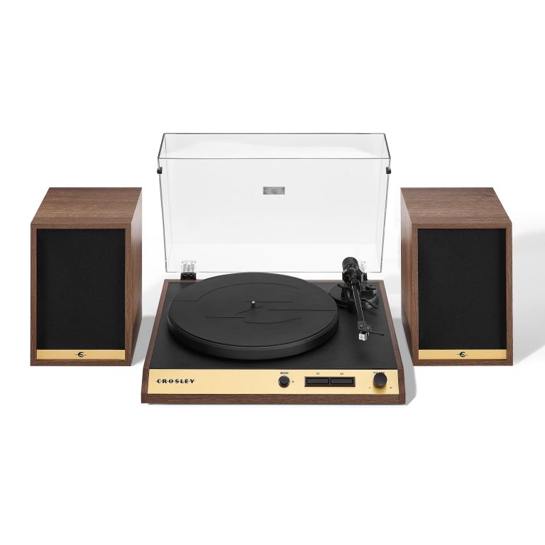 Crosley C72 Walnut Bluetooth Turntable & Speaker Set