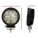 Giantz Pair LED Driving Lights 4.5 Inch Flood Spot Lights Car Truck SUV 12V 24V - Image 2