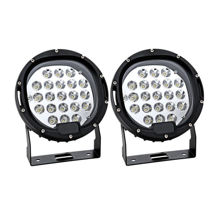 Giantz Pair LED Driving Lights 7 Inch Flood Spot Lights Car Truck SUV 12V 24V - Image 3