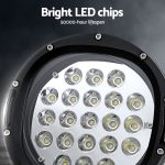 Giantz Pair LED Driving Lights 7 Inch Flood Spot Lights Car Truck SUV 12V 24V - Image 4