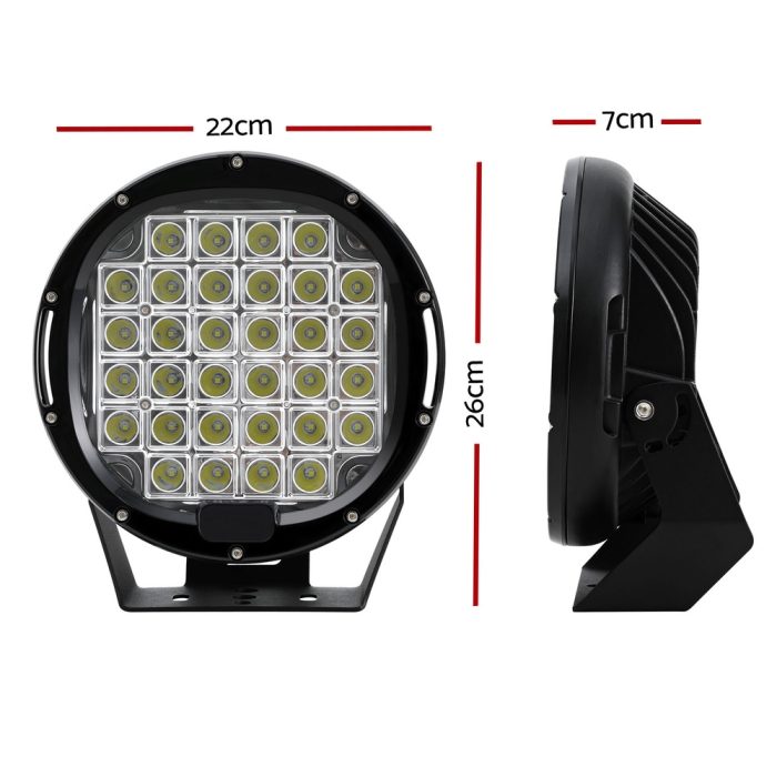 Giantz Pair LED Driving Lights 9 Inch Flood Spot Lights Car Truck SUV 12V 24V - Image 2