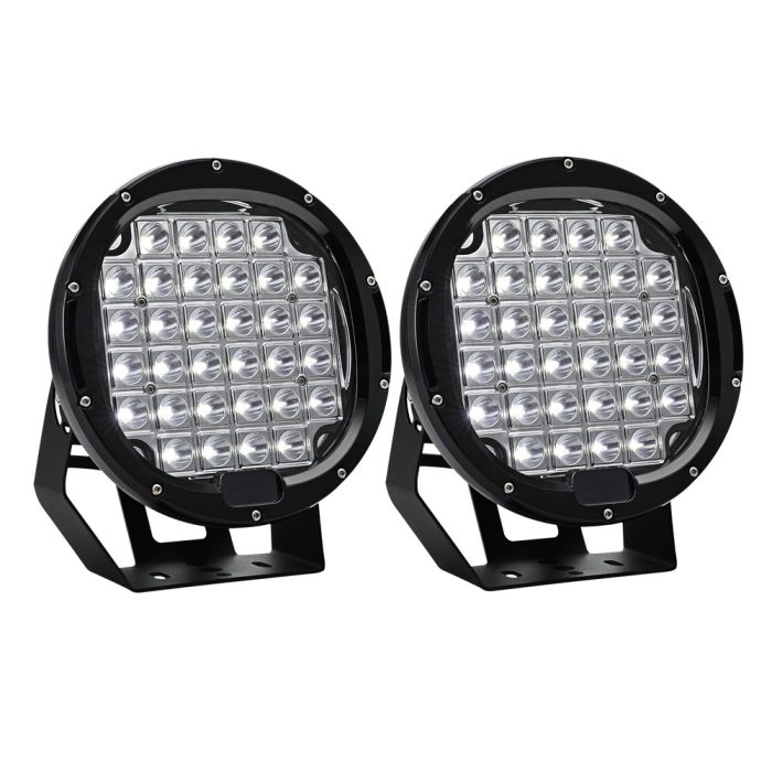 Giantz Pair LED Driving Lights 9 Inch Flood Spot Lights Car Truck SUV 12V 24V - Image 3