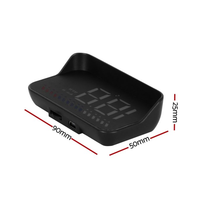 Giantz Universal Car Digital GPS Speedometer OBDHeads Up Display Overspeed Warning Alarm - Image 2