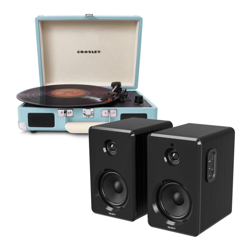 Crosley Cruiser Bluetooth Turntable with D40 Speakers - Turquoise