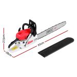 Giantz 74cc Petrol Chainsaw 22" Bar E-Start Tree Pruning Chain Saw - Image 2